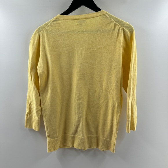 Merona Yellow Button Front Cardigan Size Medium - Picture 5 of 8